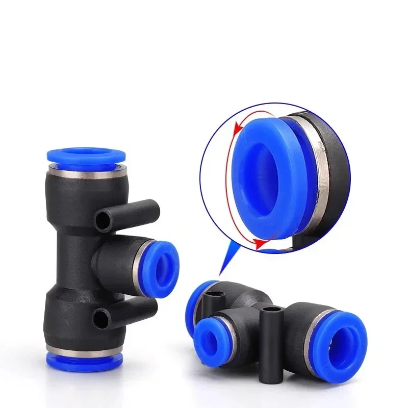 Pneumatic Tube Air Connector, plástico Quick Release