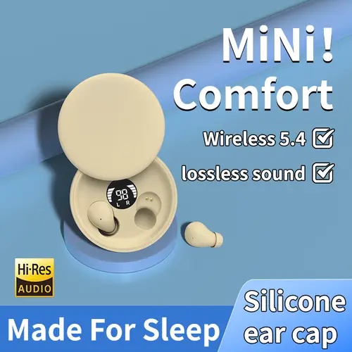 Wireless Bluetooth sleeping Headphones Noise canceling earbuds Hidden Headset Mini Invisible Earphones With Mic Sport Waterproof - Image 5