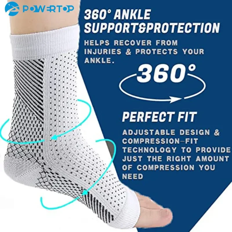 Neuropathy Socks for Women Men 1Pair Soothe Compression Socks Neuropathy Pain Ankle Brace Plantar Fasciitis Swelling Relief