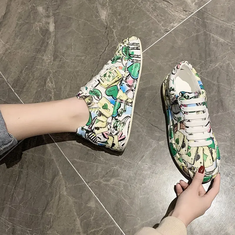 Comemore 2021 Spring Autumn New Women's Chunky Sneakers Fashion