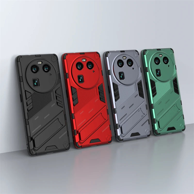 Custodia Per Oppo Find X6 Cover Per Find X6 Capas Phone Back Bumper Antiurto Kickstand Cover Posteriore Oppo Find X6 Pro Fundas