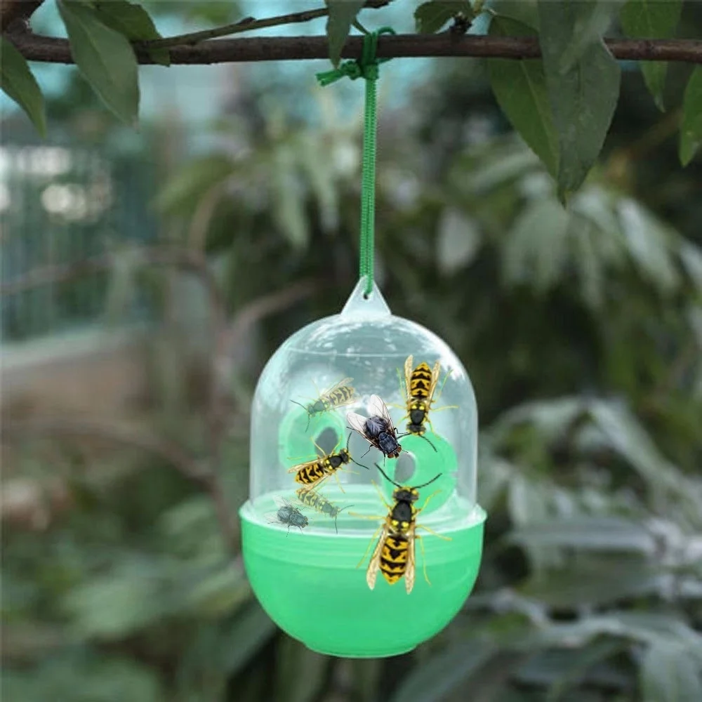 Fly Trap Reusable Wasp Hanging Fly Trap Catcher Beekeeping Catcher Cage Equipment Tool for Wasps Bees Hornet Pest Control Garden
