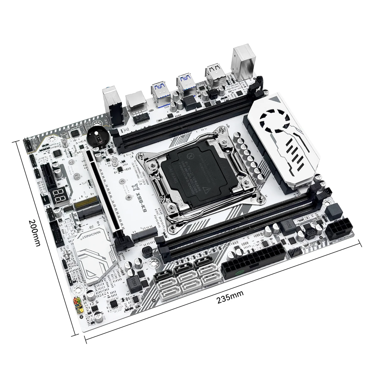 MACHINIST X99 K9 Motherboard C612 Chip Supports TPM 2.0 LGA 2011-3 CPU Four Channel DDR4 RAM PCIE3.0 USB3.0 for Desktop Host — view 3