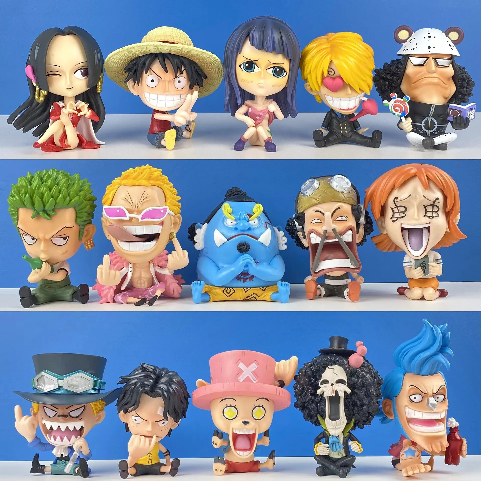 Figura de Anime de One Piece, Monkey D Luffy, Roronoa Zoro, juguetes