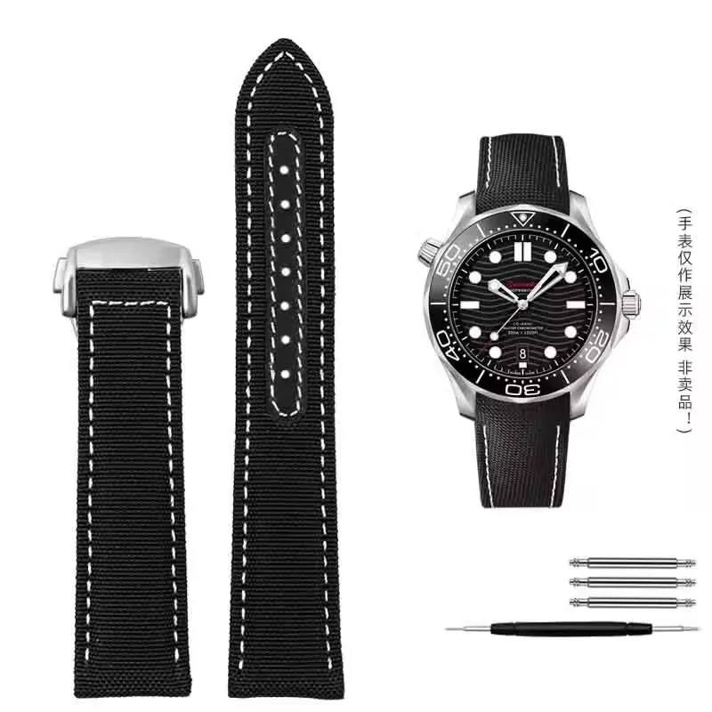 Premium Canvas Nylon Watchbands - Stylish and Durable with Multiple Size Options