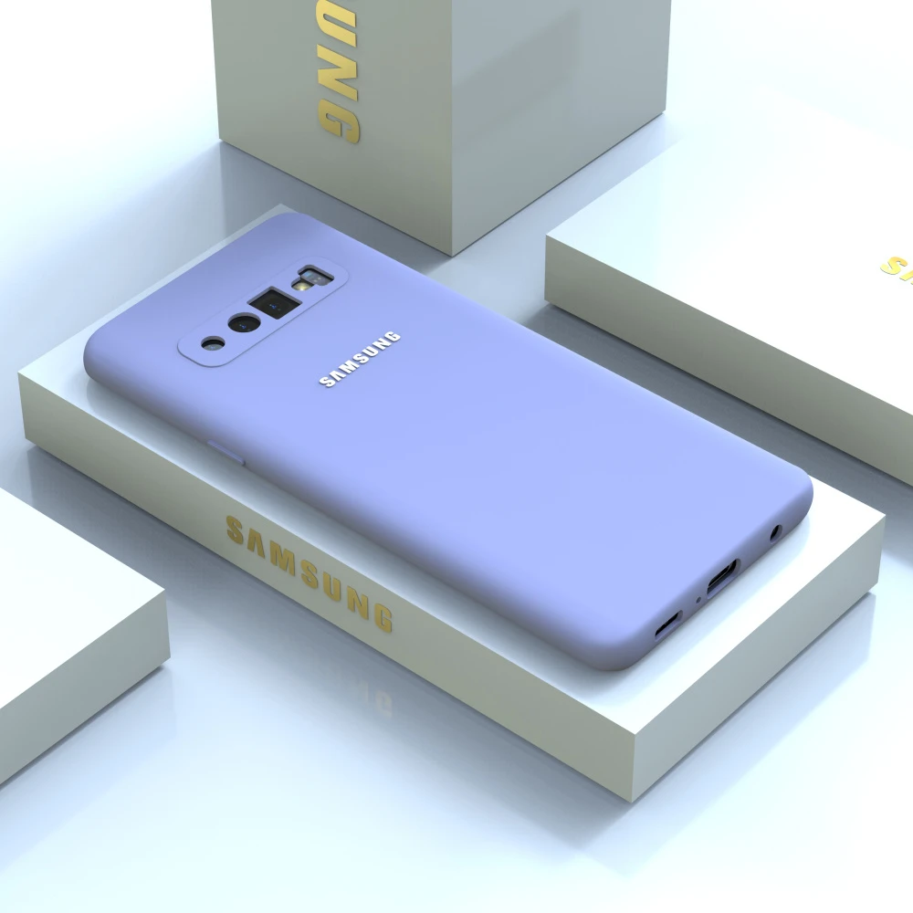 High-Quality Soft-Touch Silicone Protective Case for Samsung Galaxy S10 Series