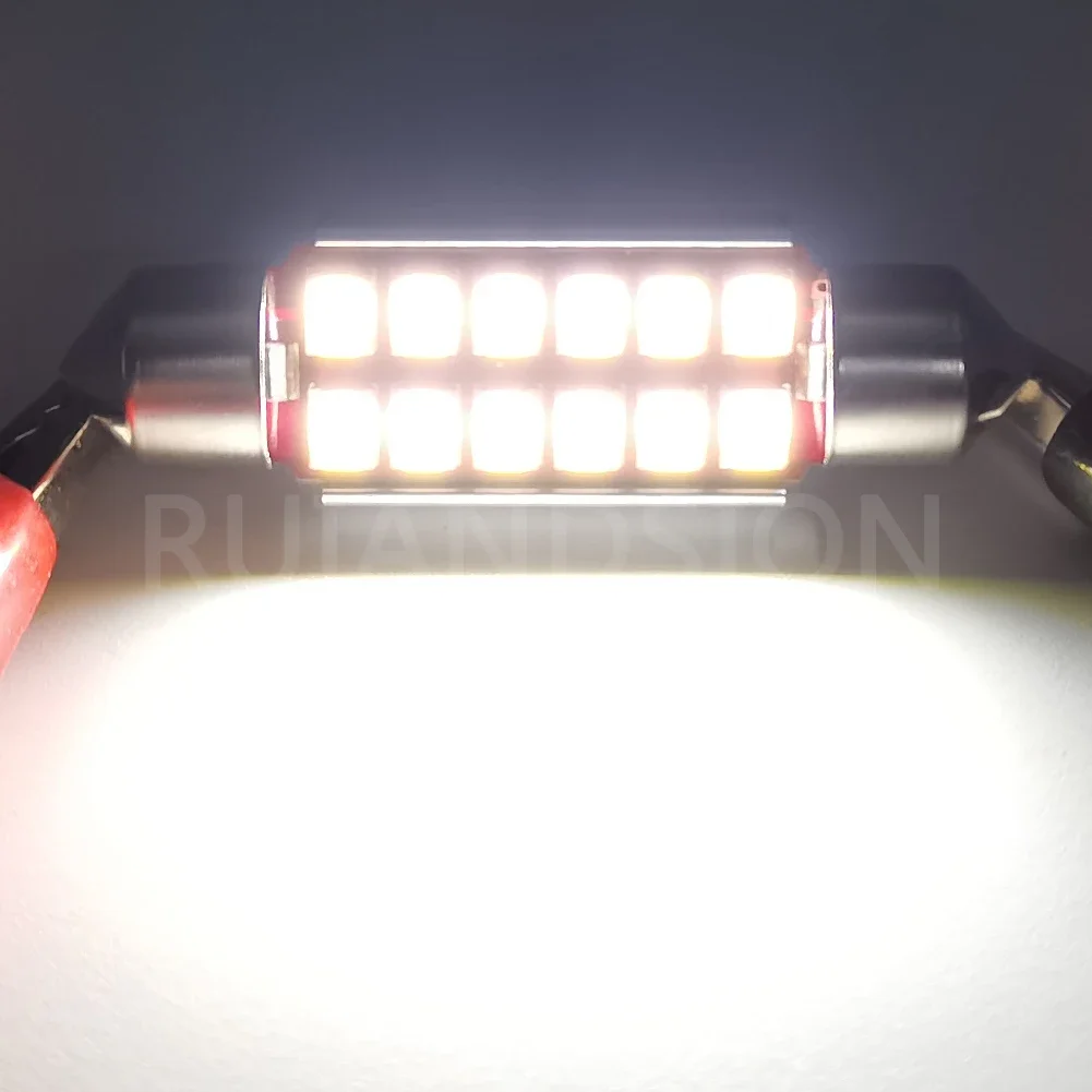 ตัวเลือกสินค้า หลอดไฟ LED รถยนต์ 2835SMD สว่างพิเศษ สำหรับไฟอ่านหนังสือ ไฟป้ายทะเบียน ไฟท้าย