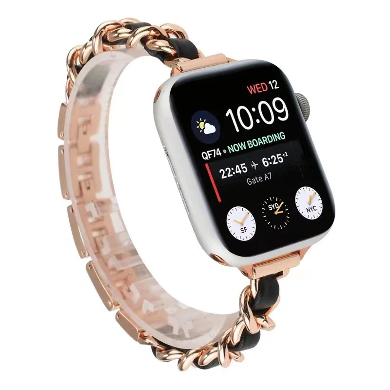 

Ремешок из нержавеющей стали для Apple Watch Band 49 мм 45 42 мм 40 мм 44 мм, металлический сменный Браслет для IWatch Ultra 8 7 6 SE 5 4