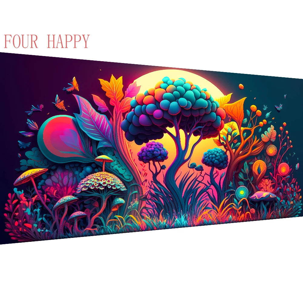 

5D алмазная живопись «сделай сам», Настенная картина, подвесная картина, полная круглая вышивка для домашнего декора, подарок с мультяшными животными