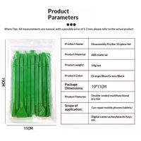 10Pcs/Set 10 In 1 Plastic Crowbar Disassembly Spudger Opening Tools Kit For Phone Pad Tablets Laptop PC Repairing Opening Tools 5