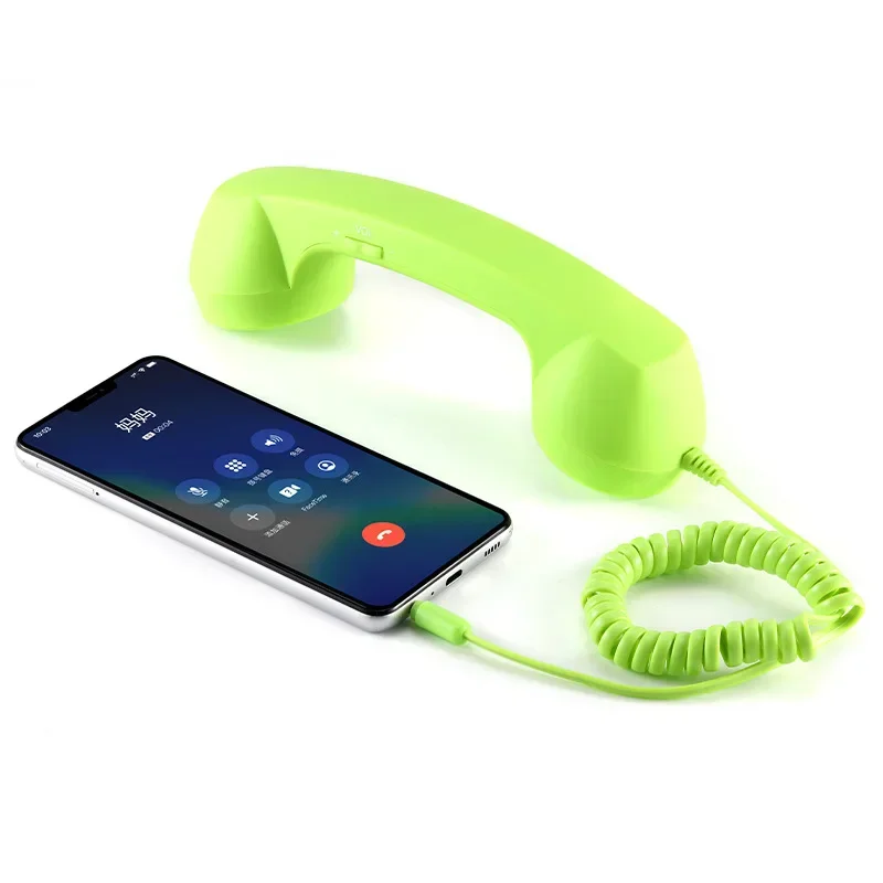 Ricevitori telefonici retrò da 3,5 mm Ricevitori telefoni cellulari per iPhone/iPad/Samsung PC Cuffie classiche portatili - immagine 5
