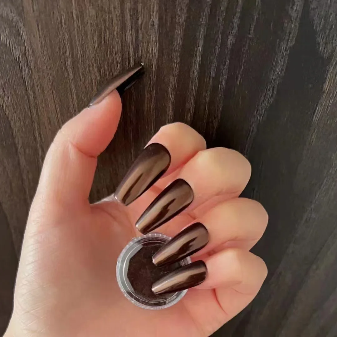 Chic Coklat Dark Brown Nails
