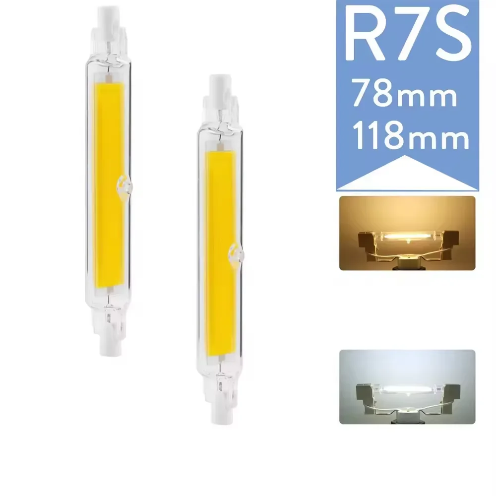 Dimbare-R-7S-Led-118Mm-Cob-Buislamp-78Mm-Schijnwerper-110V-220V-7W-15W ...