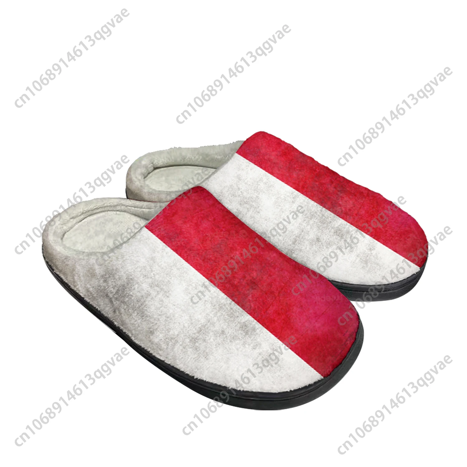 

Домашние хлопковые тапочки на заказ с полированным флагом, мужские и женские сандалии, польская плюшевая спальня, Повседневная сохраняющая тепло обувь, термотапочки