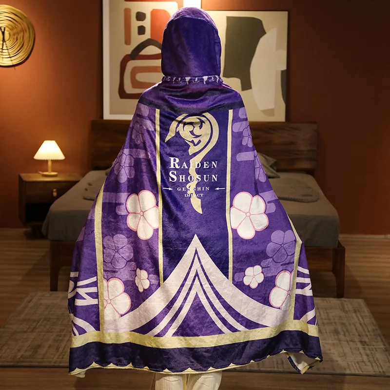 

2022 Genshin Impact game cloak anime two-dimensional surrounding cosplay clothing flannel cloak warm blanket