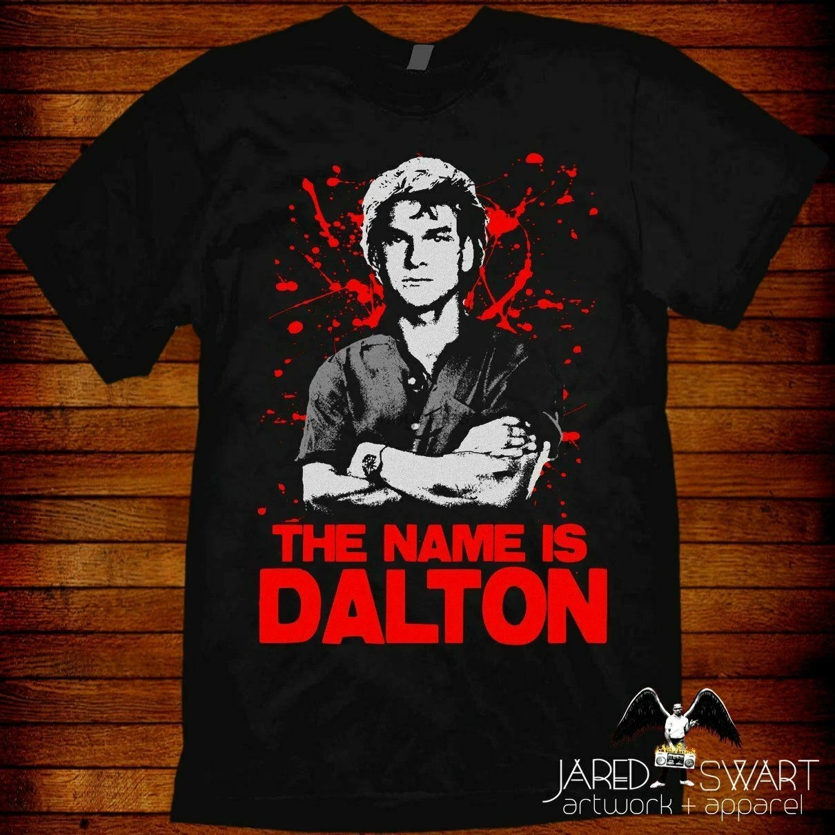 Футболка Road House Dalton на основе фильма 1950-х годов Патрик Swayze |