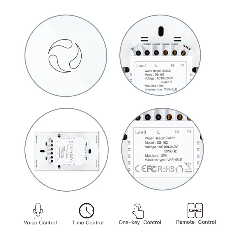 Caldeira, Wi-Fi, Zigbee, Tuya App, Controle Remoto,