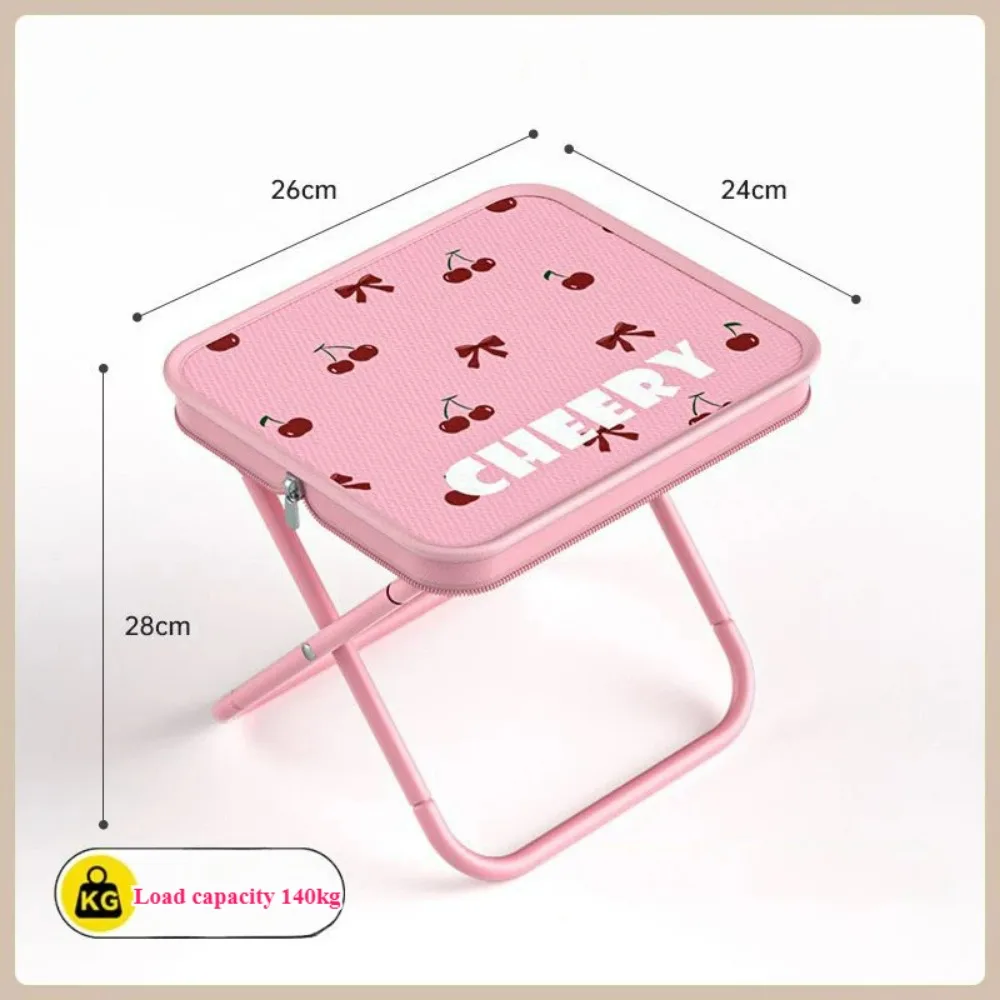 Outdoor Folding Stool Camping Chair Park Stool Picnic Portable Zipper Packed Small Fishing Chair Garden Folding Chair 6
