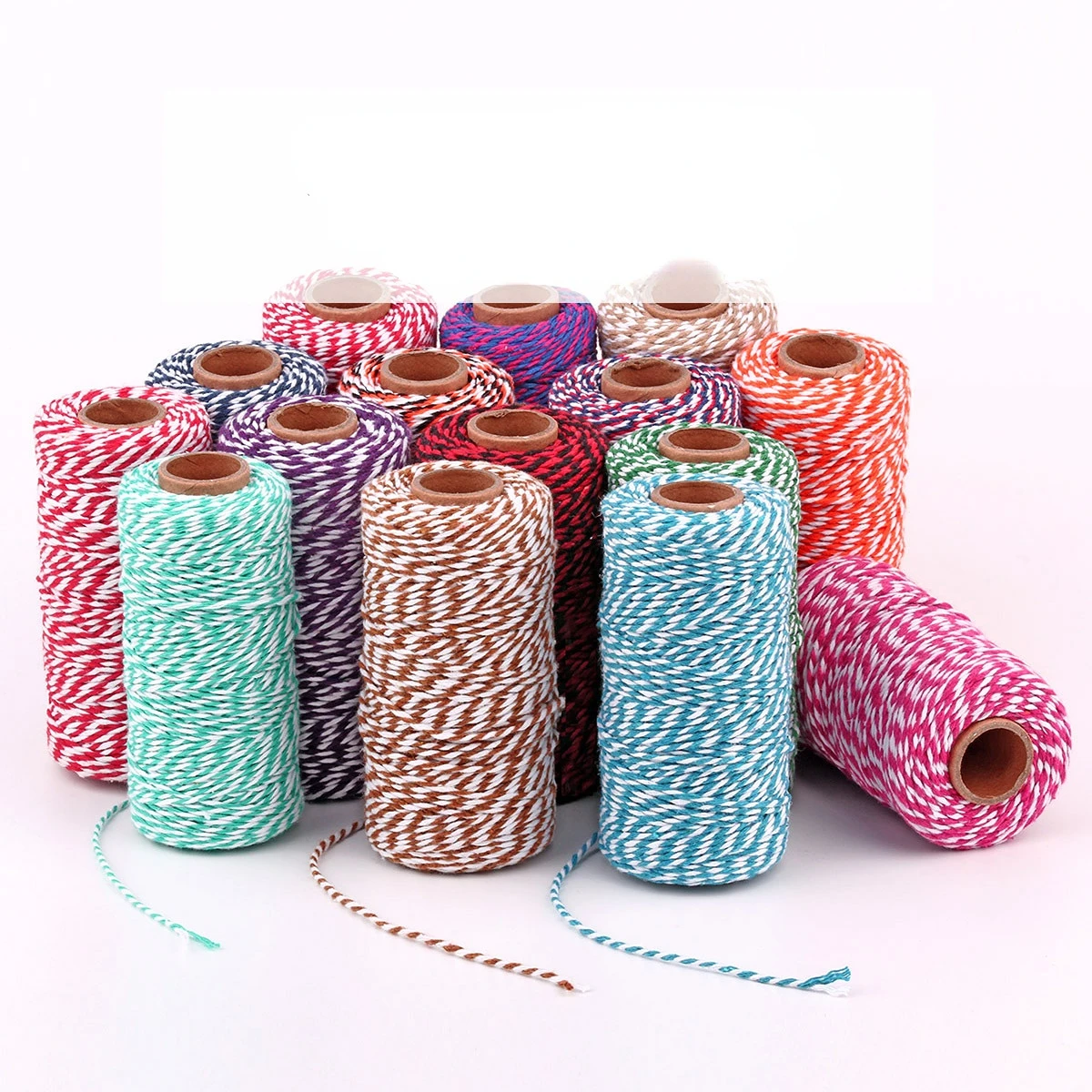 100M Cotton Baker Imballaggio Corda Durevole Corda Giardinaggio Decorazione Legare Scatole Di Pasticceria Artigianato Fai Da Te E Confezioni Regalo Ar