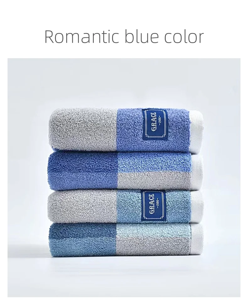 Cotton towel couple face washcloth home gift set