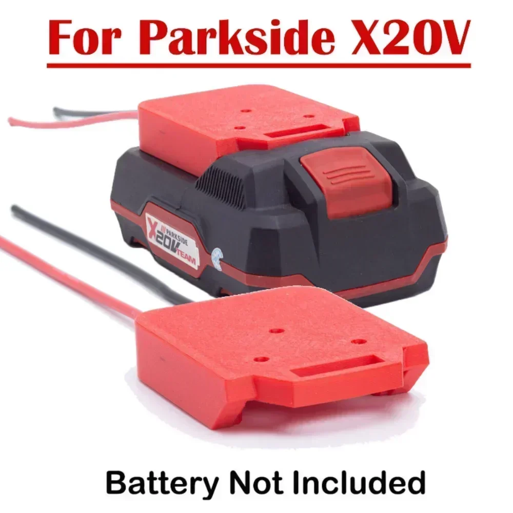 Power Wheels Adapter for Lidl Parkside X20V Team Lithium-ion Battery Connector 12AWG 14AWG DIY adapter 14awg power wheels adapter for lidl parkside x20v team lithium battery power connector diy w switch