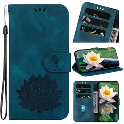 Leather Phone Case with Card Slot Wallet Cover for Redmi K60 Pro (Blue)