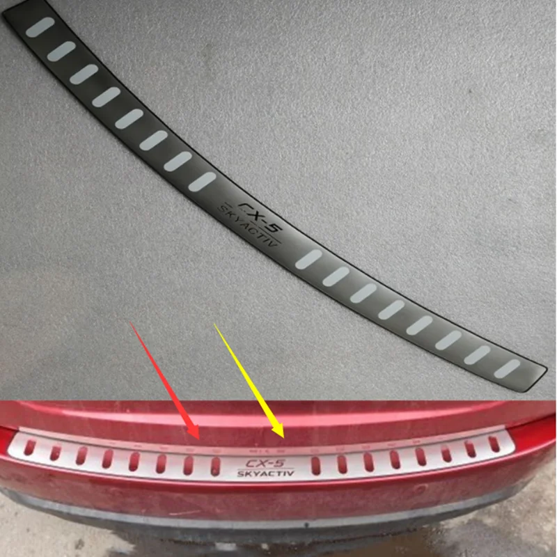 

Для Mazda CX-5 CX5 2017-2021 задний Стайлинг Задний Внешний бампер Защитная отделка дверной порог Аксессуары 4,9