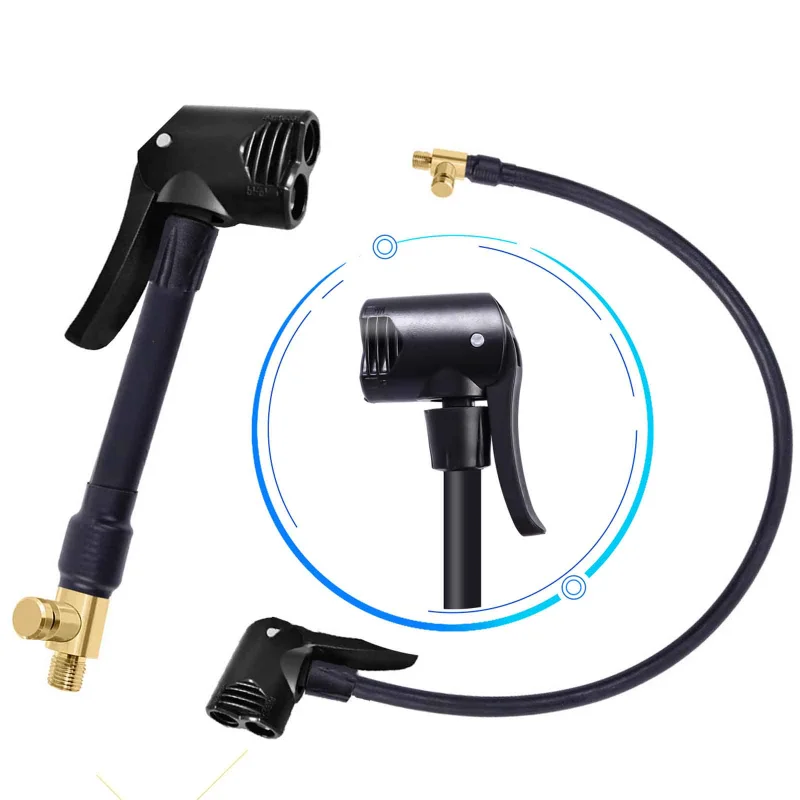 Manguera De Bomba De Aire Para Bicicleta – Extensión De Tubo, Conexión Para Inflador, 80cm/120cm/125cm Opcional, Ideal Para Ciclismo Y Hogar