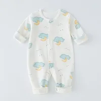 Boy Newborn Romper Autumn 100% Cotton Girl  Baby 0-18M Cute Spring Long Sleeve Soft Infant Clothes 1
