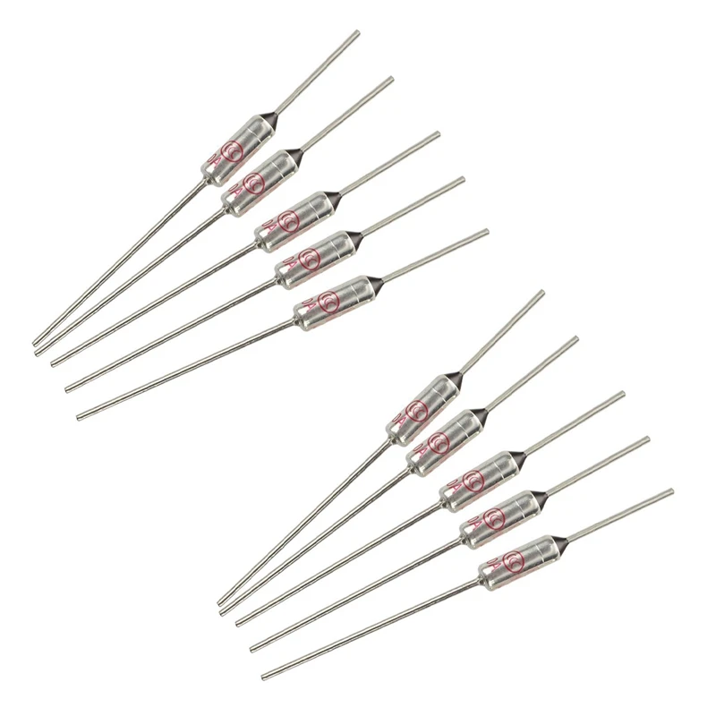 10 Pcs Circuit Cut Off Tf 185 Celsius 250v 10a Temperature Thermal
