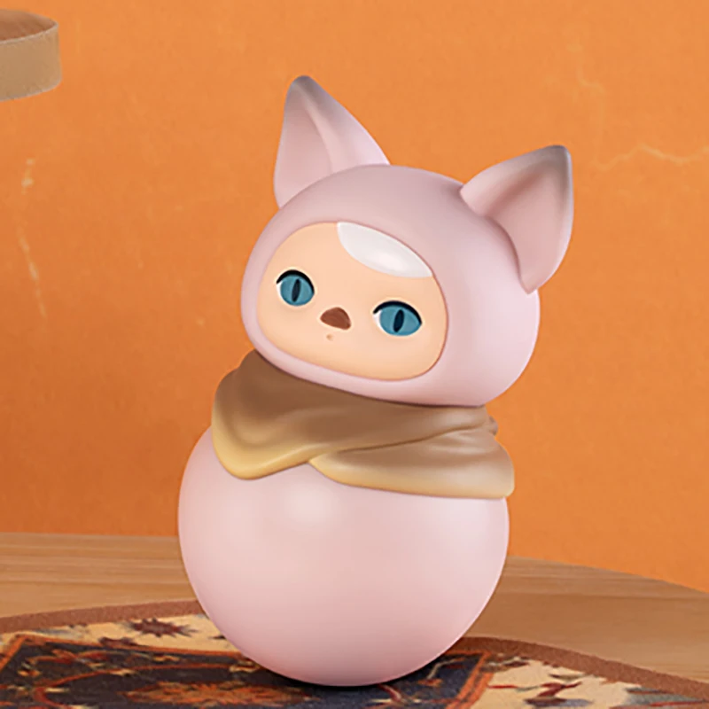 thumbnail image 1 of POP MART PUCKY Roly-Poly Kitty Series Figures Anime Action Figure Guess Bag Ornament Figurines Home Decor Desktop Dolls Model, 1 of 5