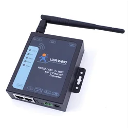 USR-W630 Ethernet Serial RS232/ RS485 to WiFi Convertor Server Modbus RTU to Modbus TCP with 2 RJ45