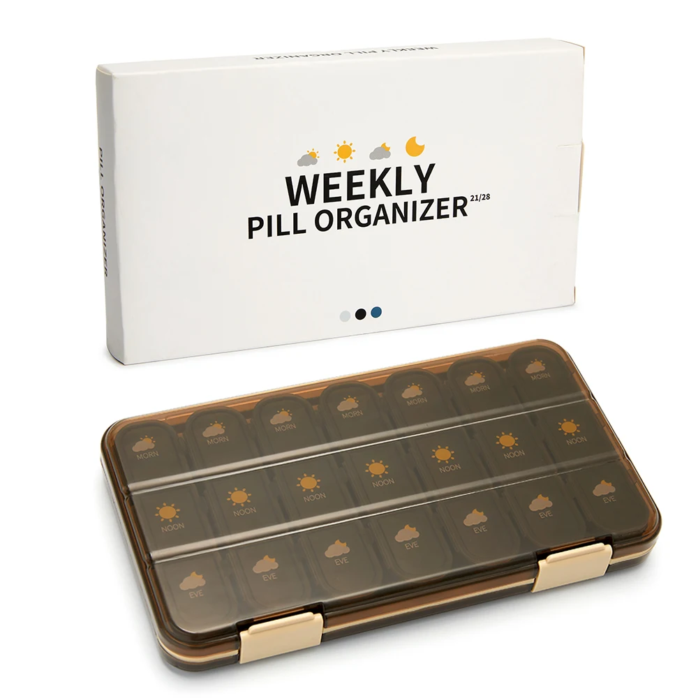 

7/21/28 Grids Weekly Pill Box Large Capacity Tablets Medicine Storage Pill Case Vitamin Organizer Pastillero Pillbox Health Care