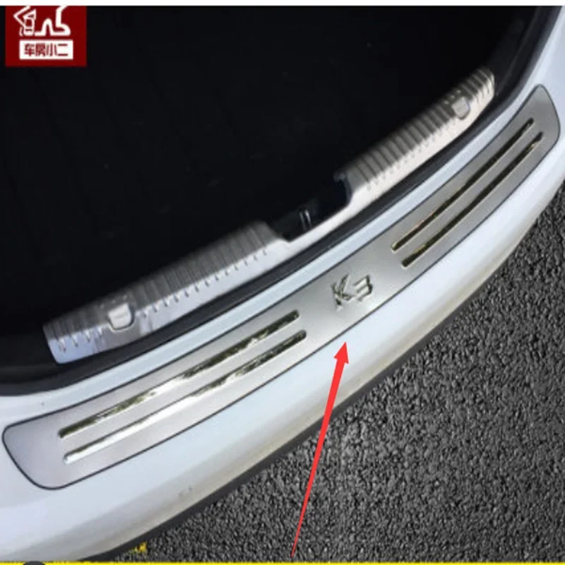 

Высококачественная панель заднего подоконника из нержавеющей стали, протектор заднего бампера для Kia K3 2013-2018, Стайлинг автомобиля H