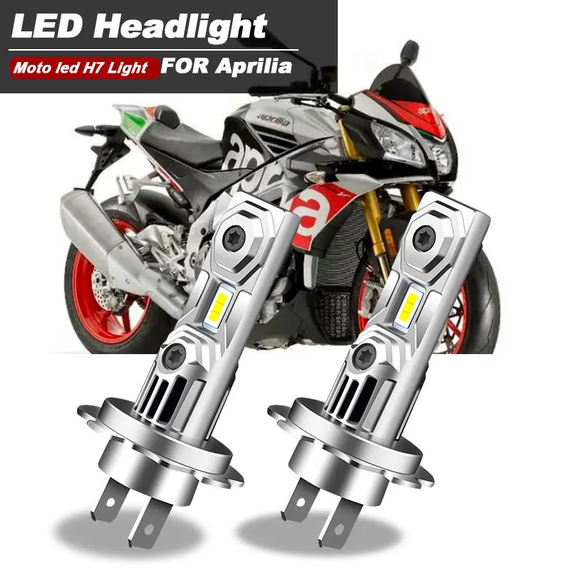 MotocycleLEDHeadlights12000lmWhiteForApriliaTuonoV411002015