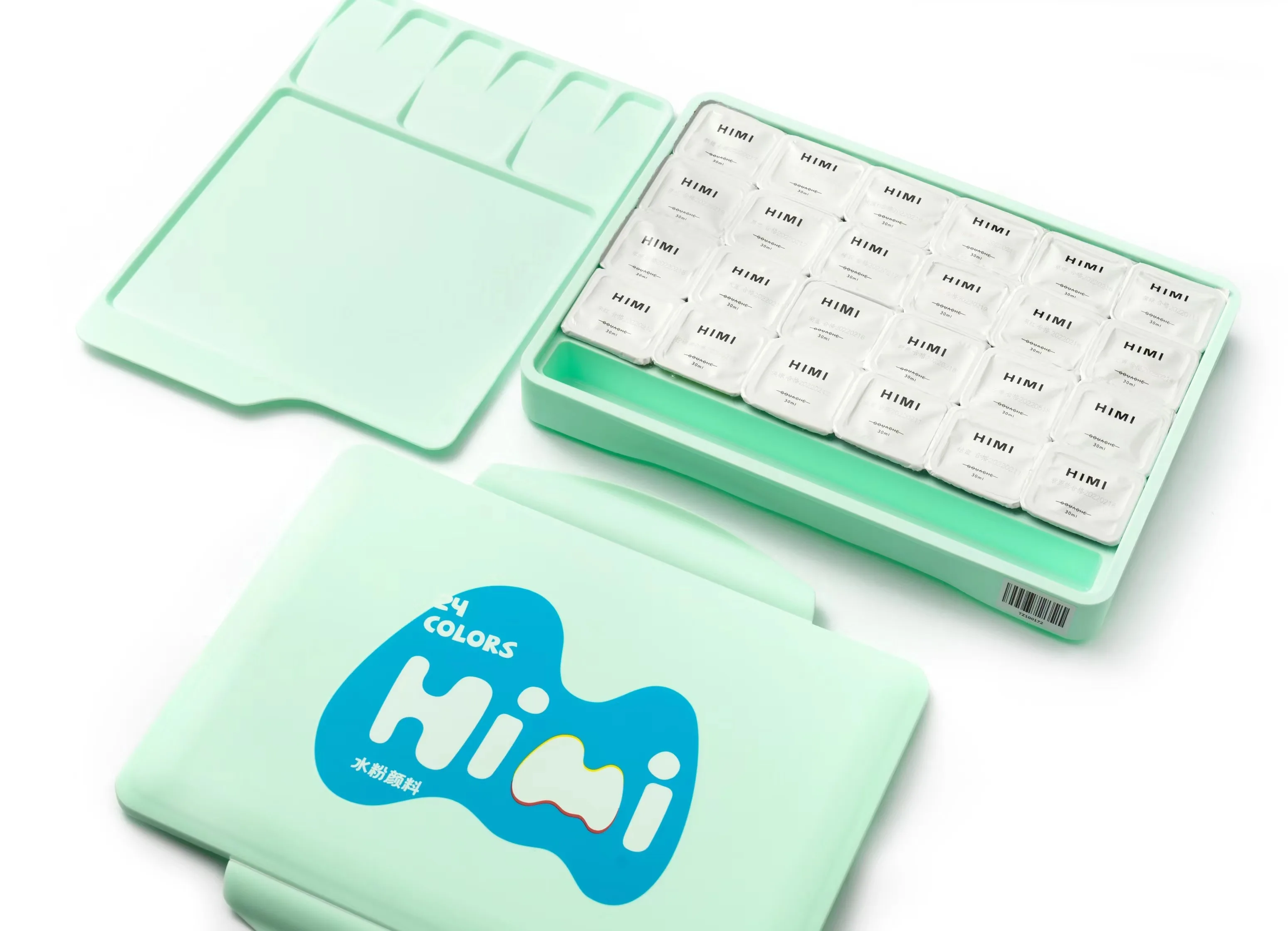 New Miya Himi Gouache Watercolor Paint Brush Set 30ml Unique Jelly Cup Design Portable Case With