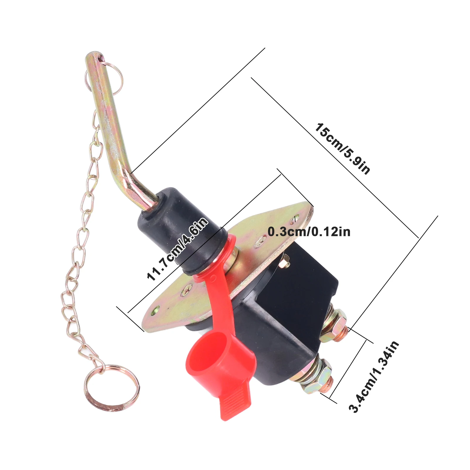 Interrupteur D'isolement Batterie Voiture 12-24V 300A - Coupe-circuit Pour Camping-car, Yacht, Camion