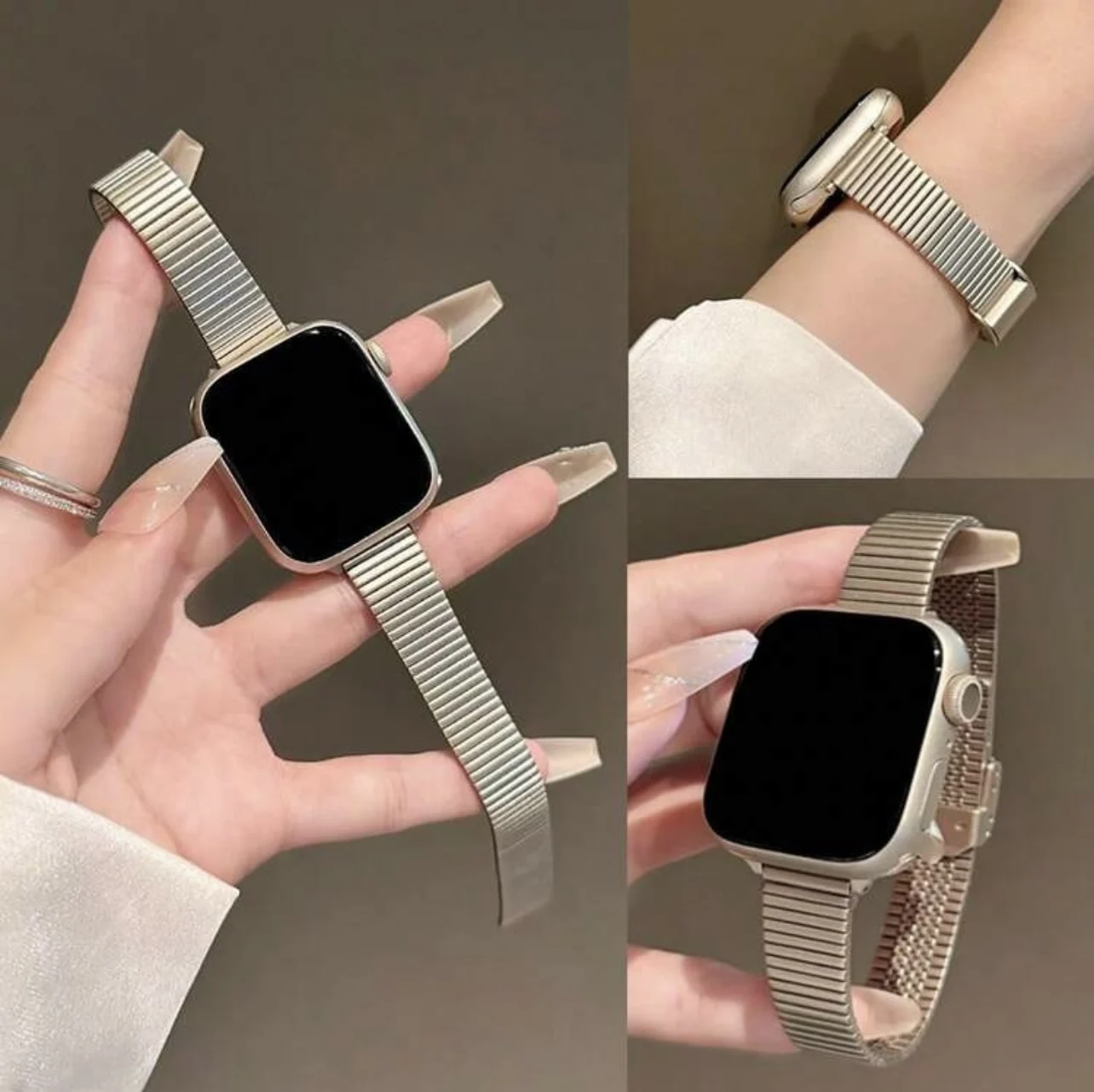 รูปสินค้า สายนาฬิกาข้อมือสุดหรู สำหรับ Apple Watch ผู้หญิง