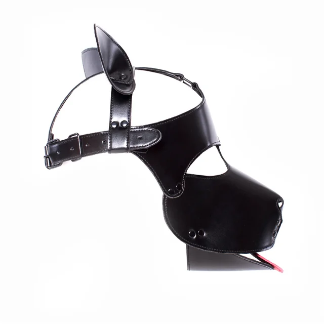 Puppy Mask Headgear and Plain Zipper Hood 6