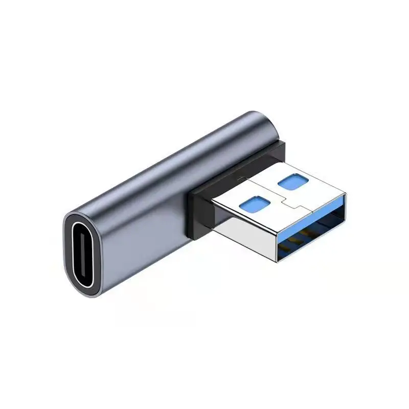 Type-C To USB Support OTG 10Gbps USB Adapter Data Cable Extension USB C To Usb 3.0 Elbow U Type Converter Turn Angle for Laptop 4