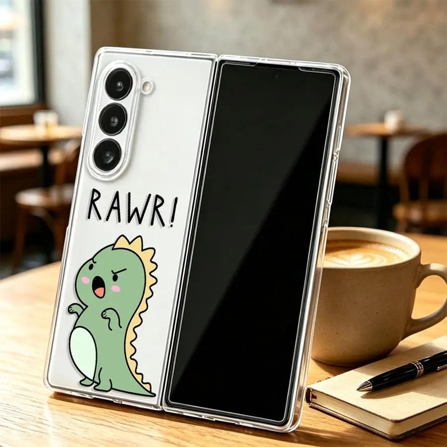 Cartoon Dinosaur Back Phone Case Cover