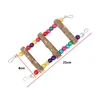 3/5/7 Ladder Birds Pet Parrot Ladders Climbing Toy Natural Wood Hanging Colorful Ball Toy for Conures Parakeets Cockatiels D9253 4