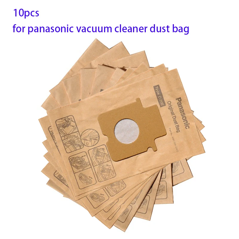 Poeira Bagsc20e C20e tipo para Panasonic Mce e Black & Decker V11 V34 V72 Série Aspirador de pó Bolsas de Papel 10 Peças