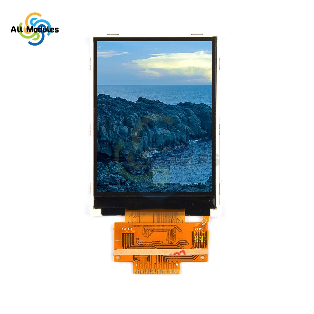 Nieuwe 240x320 2,8 SPI TFT LCD Voor Touch Panel Seriële Poort Modu Pcb Ili9341 5v Rood