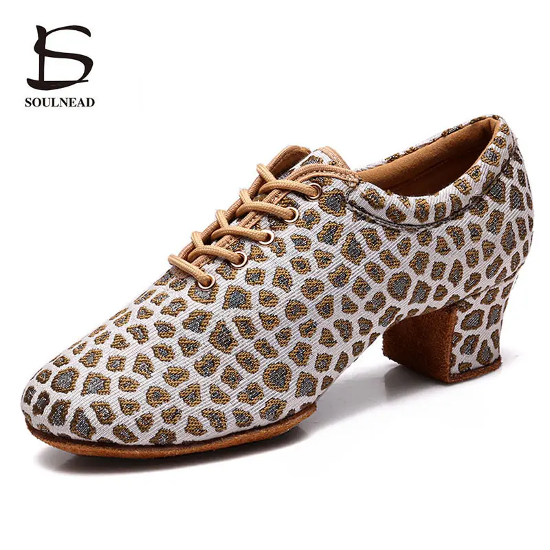 JazzShoesFemaleLatinSalsaDancingShoeAnkleBootsWomanDanceSneakersSoftSoleFashion