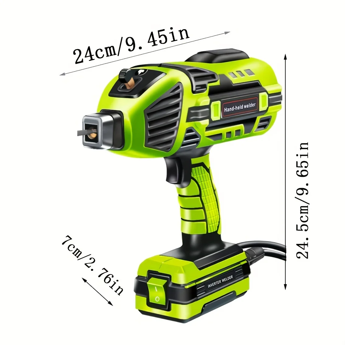 Hand-held electric welding machine green household small mini portable inverter welding machine