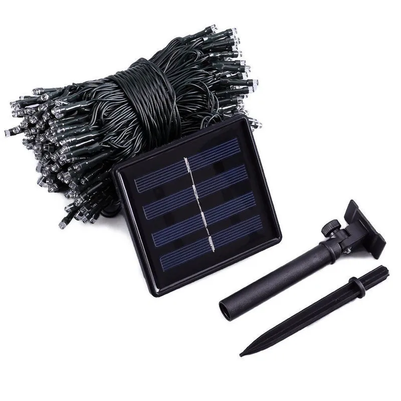 Enhanced Product Title: Solar-Powered LED Starry String Lights - 8 Modes Waterproof Fairy Lights for Outdoor Christmas Decor