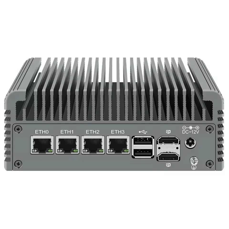 Firewall Router Intel i3 N355 N305 N150 N100 4xi226-V 2.5G DDR5 Type-C 6*USB 2*NVMe 2*SATA Fanless Mini PC PVE Proxmox pfSense 4