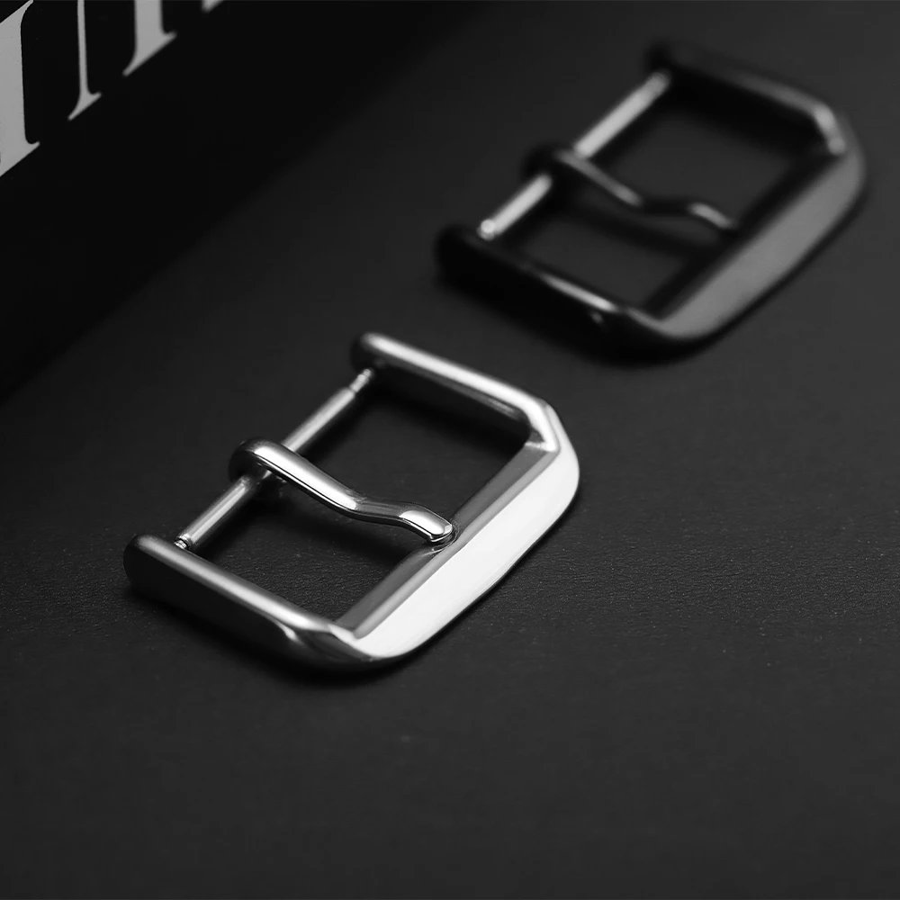 Premium Stainless Steel Watch Buckle - Versatile Metal Strap Clasp in Silver, Gold, and Black Finishes