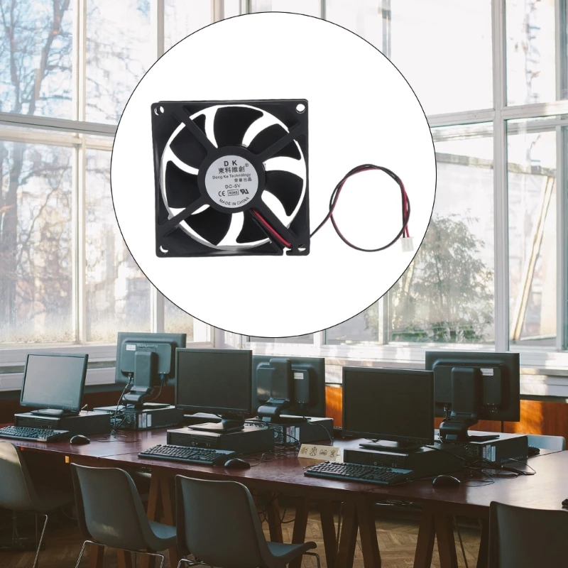 

Вентилятор для охлаждения процессора 80 Х80 х2, 5 мм, 5 В, 12 В, 24 В, 2-контактный бесшумный вентилятор охлаждения, кулер для процессора, радиатор для настольного компьютера, 3300 об/мин